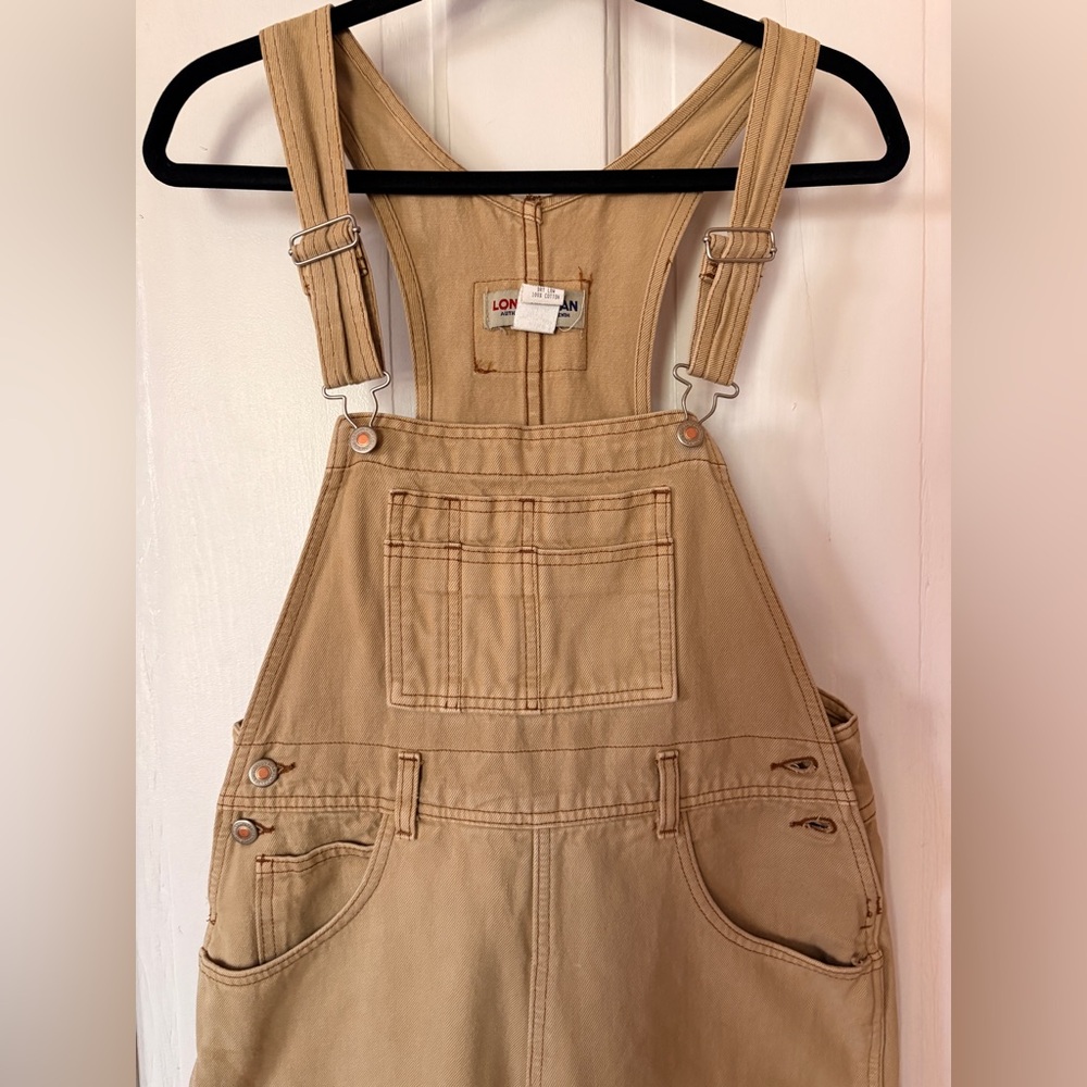 Vintage Denim Women's Tan Overalls - Picture 5 of 5